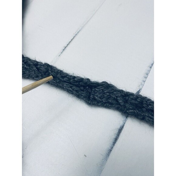 Manoush Cable SLeeveless Cardigan Vest Dress Wool Blend Designer Size Medium - Picture 6 of 12